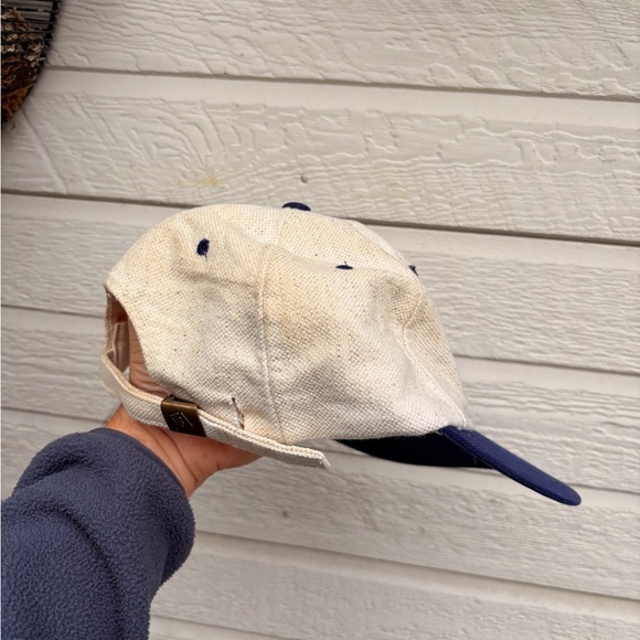 Vintage Transcontinental hat 2 tome blue tan strapback - Picture 2 of 5